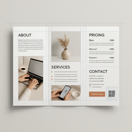 قیمت طراحی بروشور ۳ لتی